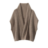 Women’s Cashmere Ribbed Knit Shawl