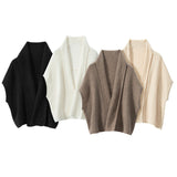 Women’s Cashmere Ribbed Knit Shawl
