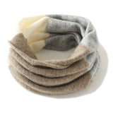 Two-Tone Cashmere Neck Gaiter