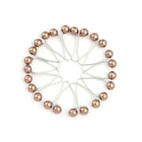 Hijab Clips 12-Piece Set Brown