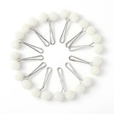 Hijab Clips 12-Piece Set White berry
