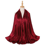 Satin Hijab WHINE RED