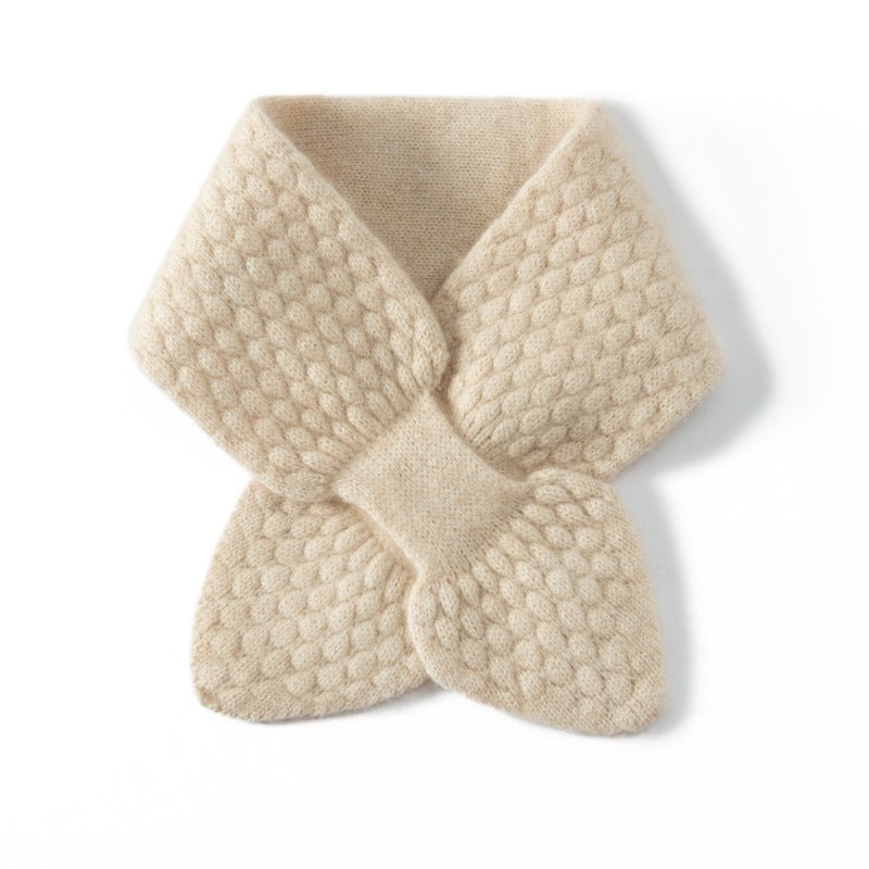 Women’s Cashmere Knit Bow Scarf