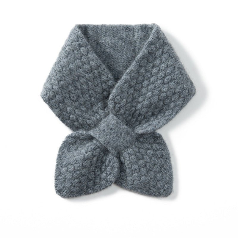 Women’s Cashmere Knit Bow Scarf