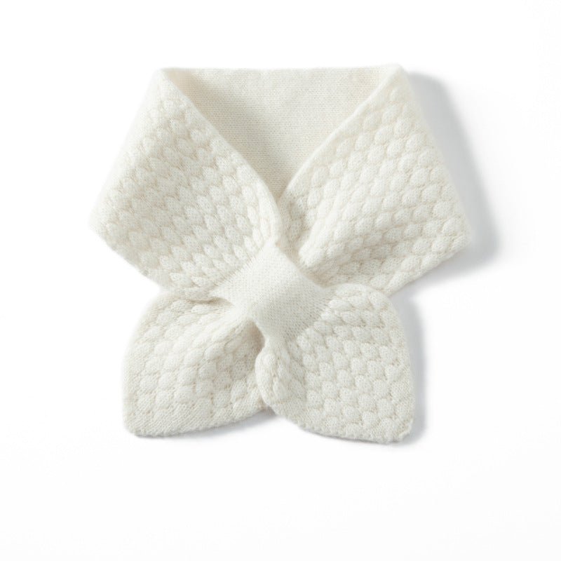 Women’s Cashmere Knit Bow Scarf