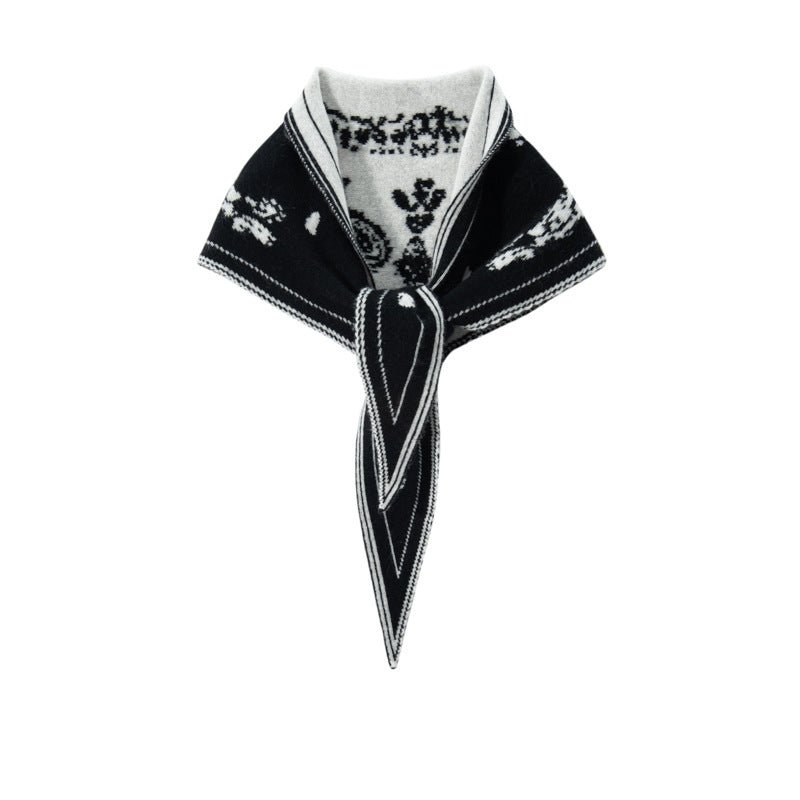 Vintage Floral Cashmere Bandana Scarf