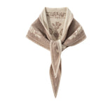 Vintage Floral Cashmere Bandana Scarf