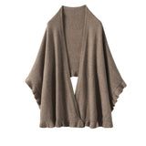 Women’s Cashmere Ruffle-Edge Shawl
